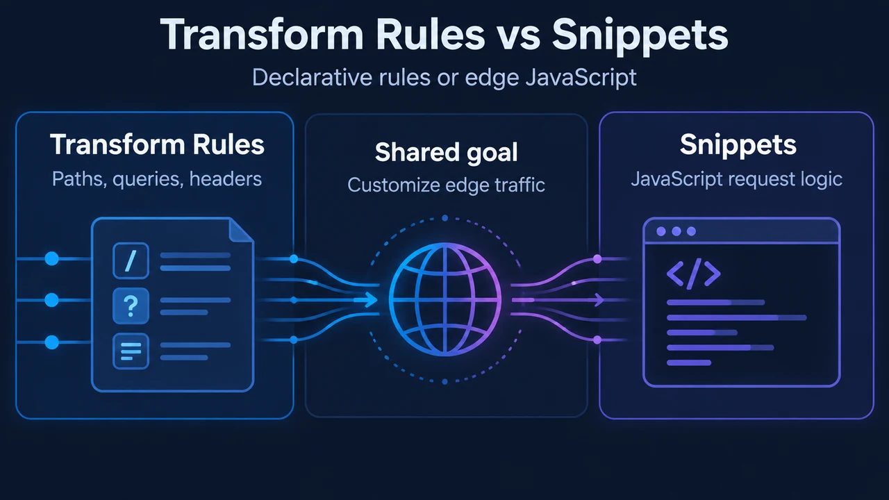 Comparison of Transform Rules and Snippets